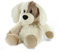 Warmies Peluche Chiot Sac de Blé Micro-ondable Parfumé à la Lavande Française, Peluche Poudrée Chauffante ou Rafraîchissante pour la Relaxation et le Soulagement Chaleureux