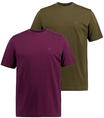 JP 1880 Herren Kurzarm T-Shirt aubergine 3XL
