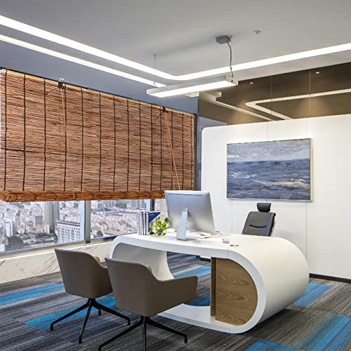 SYTH Bambusrollo Bambus Rollo Jalousie,Outdoor Vorhang Wetterfest Sichtschutz Sonnenblende,Vorhang Lichtfilter-Rollo,Verdunkelungsrollos für Garten,Balkon und Terrasse