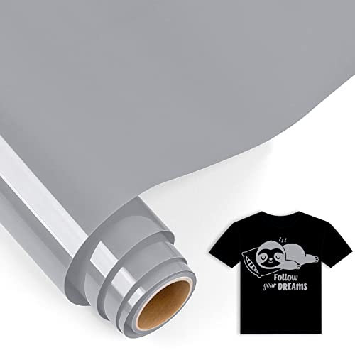 IModeur 5 Ft Plotterfolie Textil Silber – 30,5 x 152,5 cm Flexfolie Plotter Textil Silber für Silhouette Cameo, Textilfolie Plotter für Kleidung, Mützen, Hosen, andere Stoffe