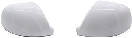 SHLPDFM 1 Paar Spiegelabdeckungsgehäuse Spiegelkappe Gehäuse Rückspiegeldeckel Abdeckungen rechts + links für VW T5 / T6 / Amarok(Weiss)
