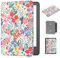 MOKASE Étui pour 6 Kindle Paperwhite 5/6/7ème Génération 2012,2013,2015,2016 (Modèle: EY21/DP75SDI), Cuir Synthétique Rigide Housse avec Dragonne pour Kindle Paperwhite 6 Pouces, Floral