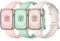 Maledan 3 Pack Correas Compatible con Apple Watch Correa 42mm 44mm 45mm 49mm, Correa de Silicona Suave Compatible con iWatch SE/Series 9 8 7 6 5 4 3, 42mm/44mm/45mm/49mm-M/L, Rosa/Verde claro/Estrella