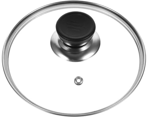 Alipis 15cm Pot Lid Glass Cookware Cover Replacement with Vent Hole Clear Shockproof Wok Cover for Saucepan Skillet and Frying Pan Household Kitchen Pot