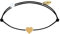 LES POULETTES BIJOUX - Bracelet Lien Plaqué Or Mini Coeur - Noir