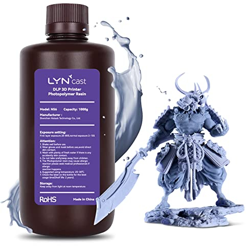 LYNCAST 3D Drucker Harz, Hochpräzises SLA UV-härtendes Harz für LCD DLP 3D Drucker, schnell aushärtend Standard Photopolymer Harz, nicht spröde