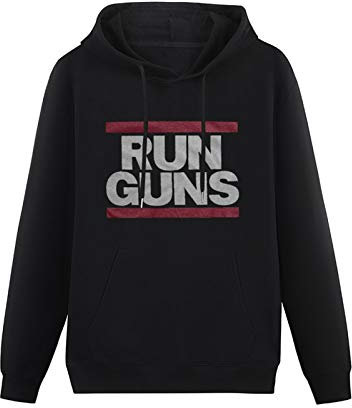 oeste Men's Cotton Hoodies Pullover Long Sleeve Sweatshirts Endo Apparel Run Guns Project Gunrunner Long Sleeve Sweatshirts Black M