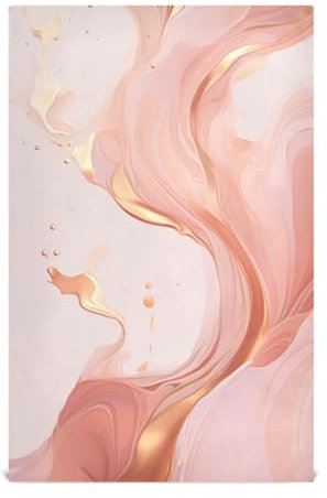 RPLIFE Rose Gold Marble Tea Towels for Baking, 28x18 Kitchen Towel Decor Tea Towels Cute