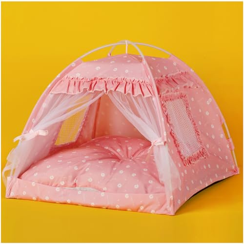 SEIMMIE Cat Princess Bed Tent House,Kitty Cute Beds Indoor, Dog House