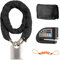 VINTEAM Motorbike Lock Set, Multi Layer Heat Treated Chain and 110db Alarm Disc Lock with Dual Mode Alarm System, for Motorcycles and Scooters
