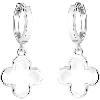 SOFIA MILANI - Damen Ohrringe 925 Silber - Kleeblatt Ohrhänger - E2782