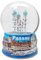 Souvenir Schneekugel Passau | Dom Rathaus Burg Veste Oberhaus Donauschiff | Deutschland Reiseandenken | B: 65mm H: 85mm / Schüttelkugel | Mitbringsel | 30082
