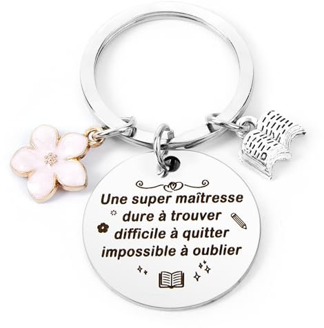 Cadeau Maitresse D'école Cadeau Maitresse Porte Clef Cadeau Maitresse D'école Fin d'année Cadeau Personnalisé Maitresse Merci Maitresse Cadeau Maitre d'école Fin d'année Cadeau Atsem Maternelle Idee