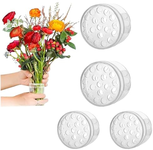 SVOCK 4 supporti a spirale per fiori, supporto per stelo Ikebana a spirale UK, accessori per organizzare fiori, vaso Buddy, bouquet twister per vaso, fai da te, decorazione per bouquet di nozze