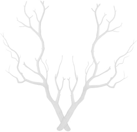 HAMPPLIES 2stücke Weiße Äste Für Vase Baumäste Zur Dekoration Weiße Birkenäste Künstliche Äste Vasendekor Für Zuhause Und Büro