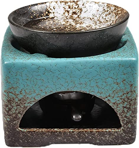 KRXSOBNV, Chauffe-Huile parfumée, brûleur d'huile Essentielle Fendu, poêle à arôme en céramique de Style Chinois for apaiser Les nerfs,Diffuseurs d'huiles essentielles