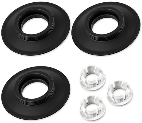 3 Pcs Flush Valve Seal for Ideal Standard Armitage Shanks Flush Valves SV01967,SV93467,EV98167,Black Rubber Flush Valve Seal & Clip Replacement kit