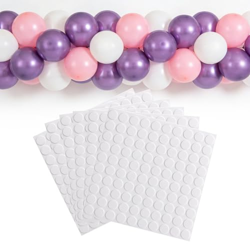 Muexoee 600 PCS Removable Balloon Glue Dots, Extra Strong Double Sided Sticky Spots for Birthday Wedding Christmas Decor & DIY Scrapbooking Crafts