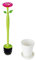 VIGAR Flower Power Escobillero de Baño de Pie, Blanco, 12 X 12 X 43 cm
