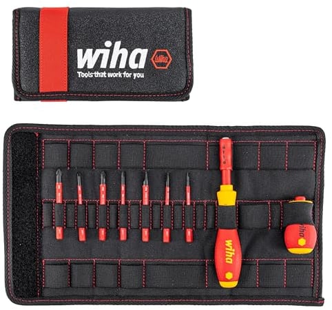 Juego de destornilladores y bits slimVario® 2831 T9 SET 9-tlg slimVario; TASCHE