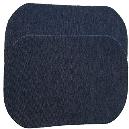 iHS Range 2er Bügelflicken DUNKELBLAU zum Aufbügeln 13x18cm I Für Jeans und Mehr I Jeansflicken Ausbesserungsflicken Reparatur-Flicken Reparatursatz