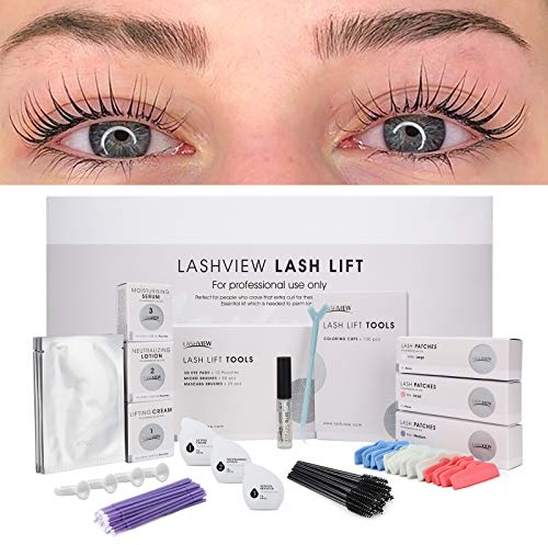 LASHVIEW Kit de relevage de cils,kit de permanente de cils professionnelle,kit liquide,semi-permanent,permanente bouclé,kit d'extension de relevage de cils