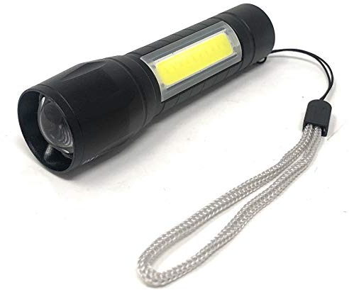 Mini Polizei Taschenlampe I Swat I Wiederaufladbare Handlampe I starke Leuchtkraft I Akku I 2 Stück