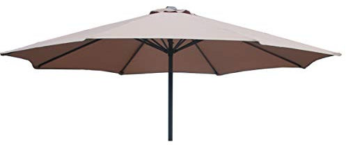 Replacement Parasol Fabric Canopy for Standard, Cantilever & Balcony Parasols (3m 8arm, Taupe)