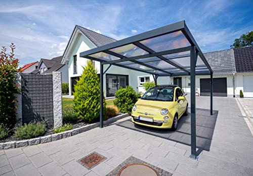 Gutta Carport Premium | 3094 x 5620 mm | Anthrazit (Acryl klar)