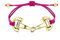 DIMACCI ARMBAND - PONY (Pink + Vergoldet)