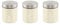 Bargain Shack Tea Coffee Sugar Canisters Set Airtight Labelled Containers for Tea & Coffee Storage Tin Storage Jars Kitchen Accessories Cream (Dainty - Chantilly)