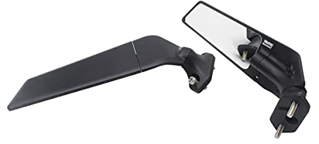 LongGreat Motorradspiegel Seitenspiegel Motorrad Rückspiegel Set (rechts+Links) für Kawasaki Ninja 400 2018-2021 Ninja 250 300 2013-2021 Ninja 650 2016-2021, Schwarz