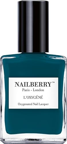 Nailberry L'Oxygéné Oxygenated Nail Lacquer | Teal We Meet Again, 14 ml | Polish for a Healthier Manicure & Long Lasting Colour | 21-Free, Vegan, Halal, Cruelty & Gluten Free