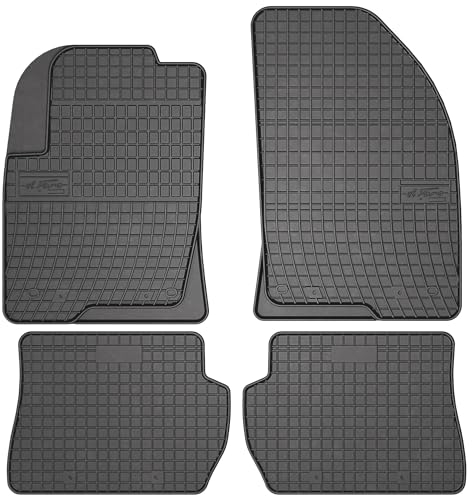 MOTOS Gummimatten Auto Fussmatte passend für Ford Fiesta V 2002-2008 Verbessern Sie Ihren Reisekomfort mit Antirutschmatte Auto - Allwetter fußmatten Auto, Schutz vor Verschmutzung