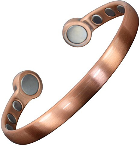 Size XXL (Double XL) Solid Copper Magnetic Bracelet Men Women Copper Bangle High Power Neodymium Magnets Size XXL-HPCH