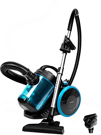 Cecotec Aspirador sin Bolsas Potente de Trineo Conga Rockstar 2700 X-Treme. 700 W, Multiciclónico, 2,7 L, Filtrado Alta Eficiencia, Tubo Metálico, Accesorios Esquinas, Muebles, Mascotas y Tapicerías