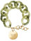 ICE Jewellery - Chain Bracelet - Opaline green - Kettenarmband mit XL-Maschen für Frauen, geschlossen mit einer goldenen Medaille (021229)