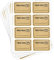 Farm Fresh Eggs Aufkleber, 3,8 x 2,5 cm, natürliches Kraftpapier, beschreibbare Kücheneier-Karton-Etiketten für Verpackung, Bauernhoffrische Eier, Schilder-Etiketten (504 Stück)