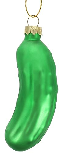 Abaodam Gurke Anhänger künstliches Gemüse Essiggurke Weihnachtsdekorationen Wohnkultur Requisiten für Weihnachtsfeiern Weihnachtsdekore Jesus Partybedarf Weihnachtsutensilien Zubehör Glas