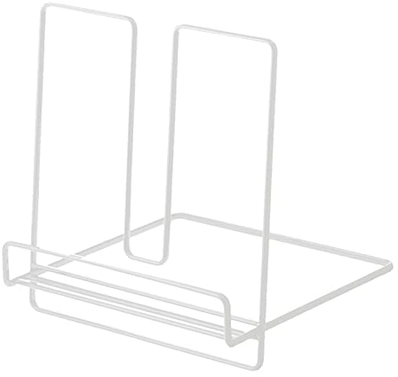Klappbarer Buchständer, Moderne Stabilität, Praktischer, Einfacher Buchständer aus Eisen, Multifunktional, für Fotos für (Weiss)
