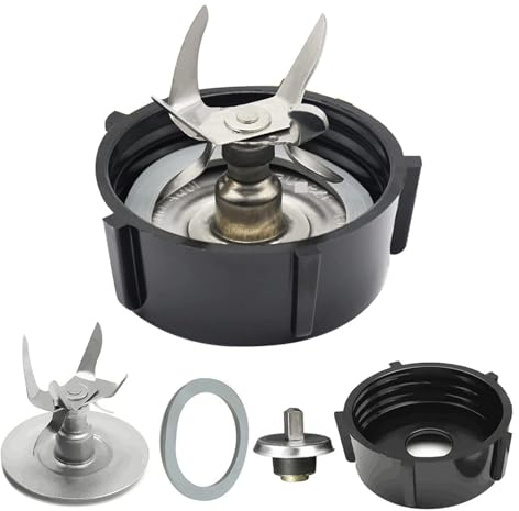 BmXauz Piezas de Repuesto for licuadora, Compatible con Oster de 6 Puntos, Compatible con Kit de Cuchillas Fusion for licuadora, Piezas de Repuesto