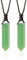 RJINGSHI Green Aventurine Natural Crystal Necklace Single Pointed Tower Pendant Necklace Adjustable Rope Healing Crystal Reiki Energy Meditation for Men Women Valentine's Day Gift