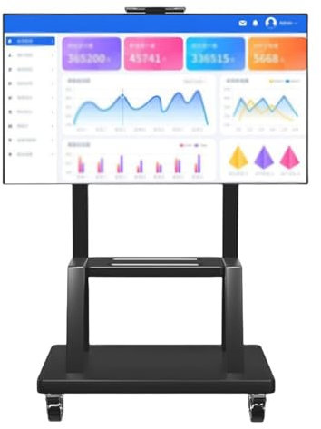KJHYYPP Floor-standing Portable TV Cabinet, Movable Rolling Bedside Small Space Bracket, Bedroom Monitor Height Adjustment
