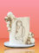 Décoration de gâteau en acrylique Silhouette de femme enceinte Miroir acrylique 2 mm
