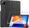 Heioloo Hülle für Xiaomi Redmi Pad SE 8.7 Schutzhülle mit Auto Schlaf/Wach, mit [1 Stück] Panzerfolie Schutzfolie, [PU Leder] [Schutzhülle Ultradünne][Standfunktion] [Anti-Kratzen] Schwarz