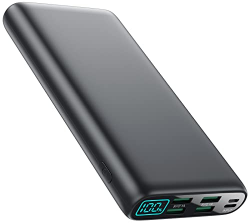 Trswyop Power Bank 27000mAh, [Einzigartig 5 Ausgänge & 0-100% LCD Display] Powerbank USB C Tragbares Externe Ladegerät Externer Akku Kompatibel mit iPhone 15 14 13 Pro Max Samsung S23 S22 Huawei etc