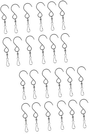 LABRIMP 2 Sets Selbstdrehende S-haken Windspiel-aufhänger Drehbare Haken Display-aufhänger Für Küche Und Büro 16 Stück X 2