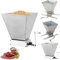 Oxylonty 4L Malt Grain Mill Kit Stainless Steel Manual Home Brewing Scrap Mill Malt Mill with 2 Roller Gears for Grinding Cereals, Beans, Spices