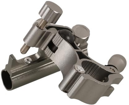 POPETPOP Aluminum Fishing Chair Rod Holder and Quick-release Fish Keeper Stand Bait Tray Holder, Sturdy 25mm Tube Fishing Rod Rack for Outdoor Angling and Camping Gear