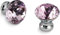 djgkENVQ Knöpfe für Schränke und Schubladen, Küchenschrankgriffe Diamantform-Design Kristallglasknöpfe Schrankgriffe Schubladenknöpfe Möbelgriff Hardware(Pink)